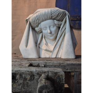 Plaster Bust Of A Gothic Woman