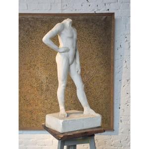 Old Plaster Male Study