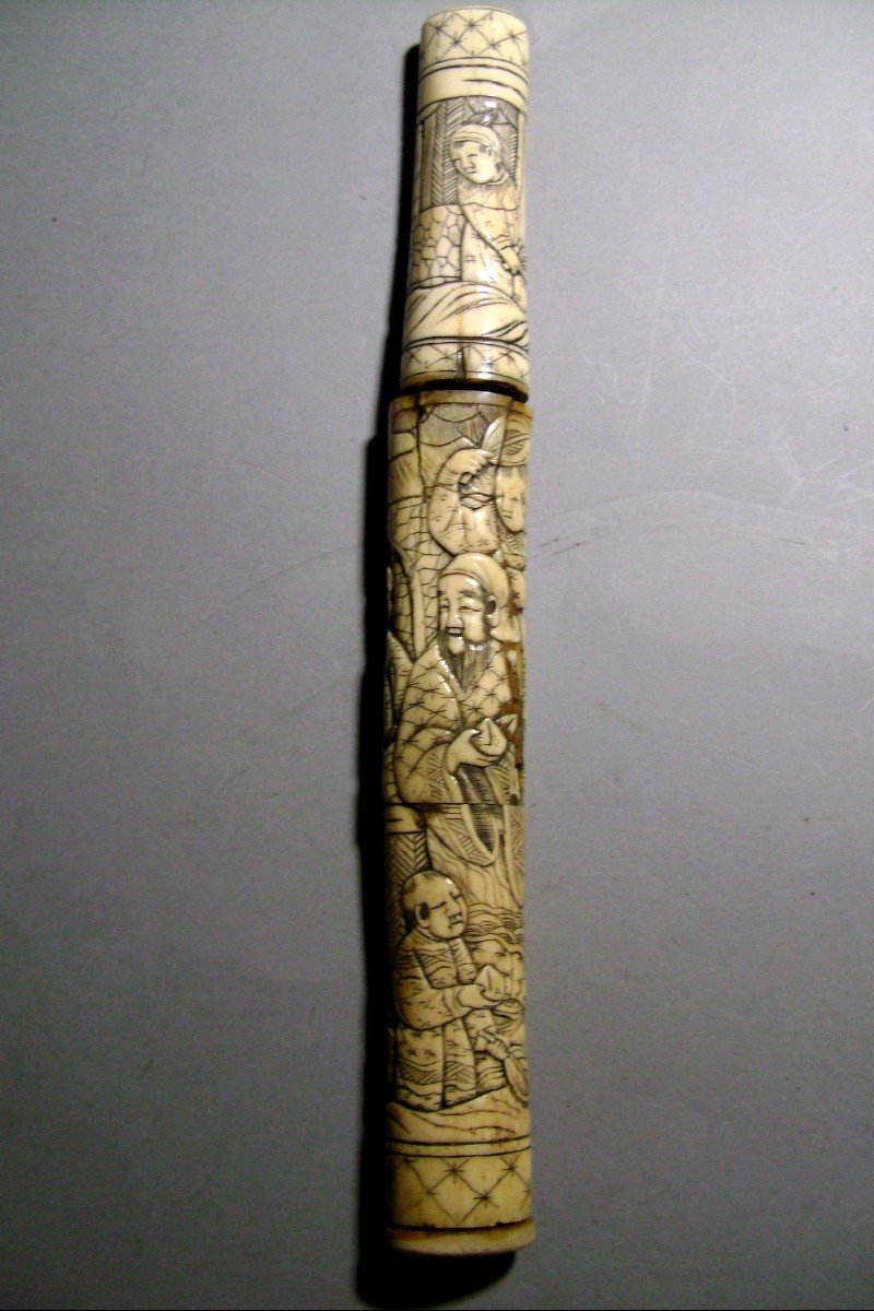 Etui de tanto en os. Samouraï. Japon début Meiji (1868-1912 )