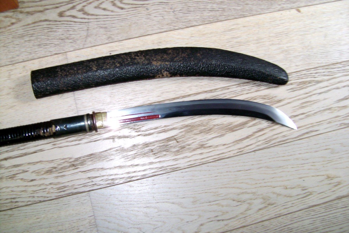 Koshirae, Naginata. Acier Tamahagane. Samouraï. Japon époque Edo (1603-1868 )-photo-4