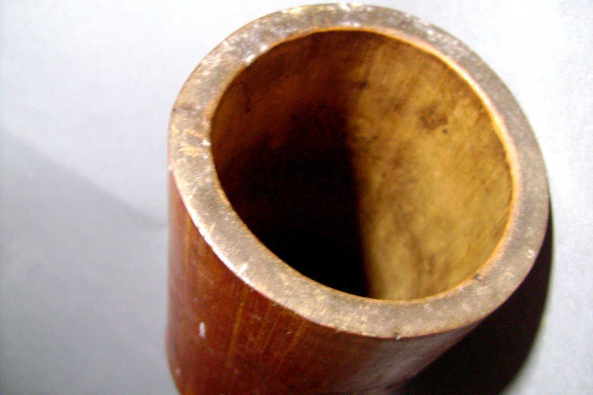 Bitong, Pot à  pinceaux de Lettré. Japon XIXème.-photo-4