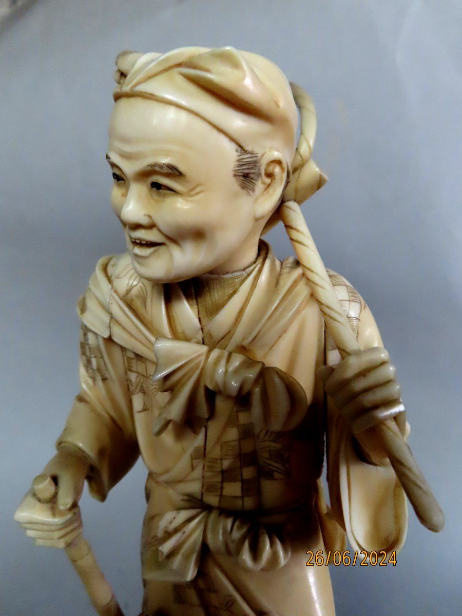 Okimono. Samurawashi, Signedmasayuki. Japan Meiji Period (1868-1912)-photo-5