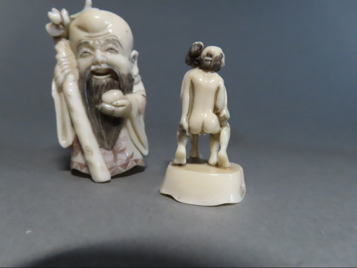 Hidden Erotic Okimono. Japan, Showa Period (1926-1989)-photo-4
