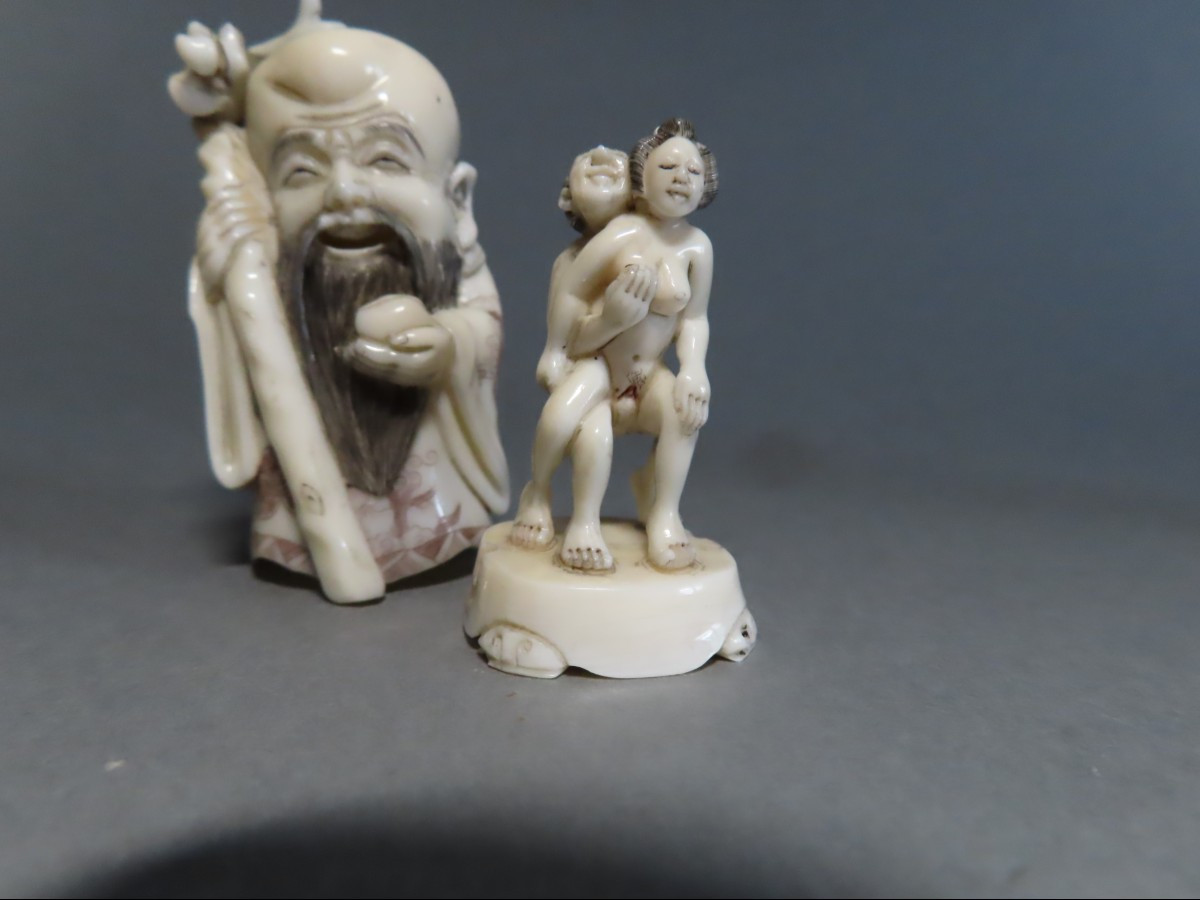 Hidden Erotic Okimono. Japan, Showa Period (1926-1989)-photo-6