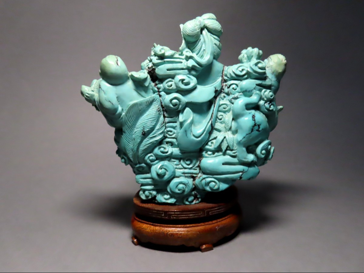 Turquoise Group. China, Early 20th Century.-photo-1