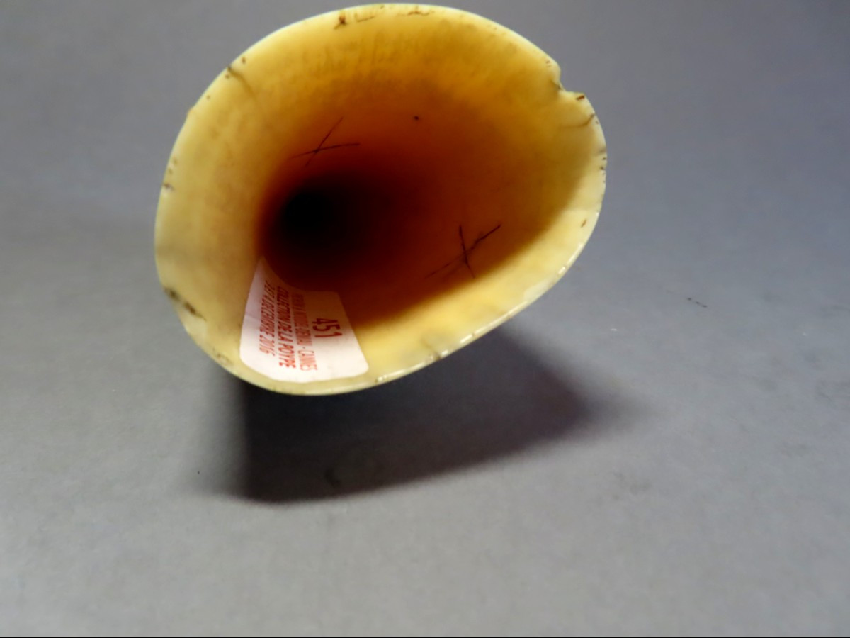 Sperm Whale Tooth Scrimshaw. Whaler's Sailor. 19th Century.-photo-1