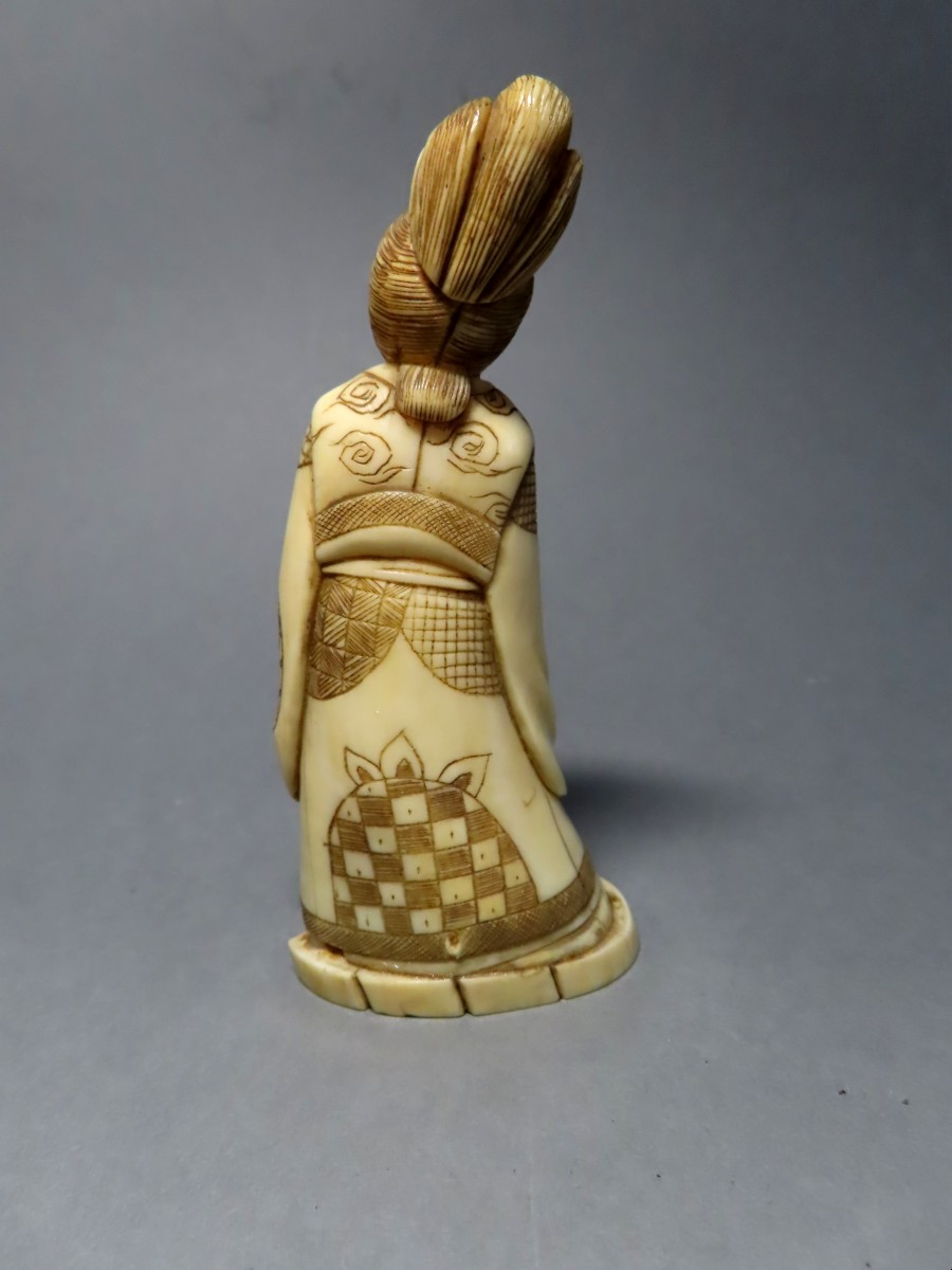 Ivory Okimono. Benten And The Minogame. Japan, Late Meiji Period (1868-1912)-photo-4