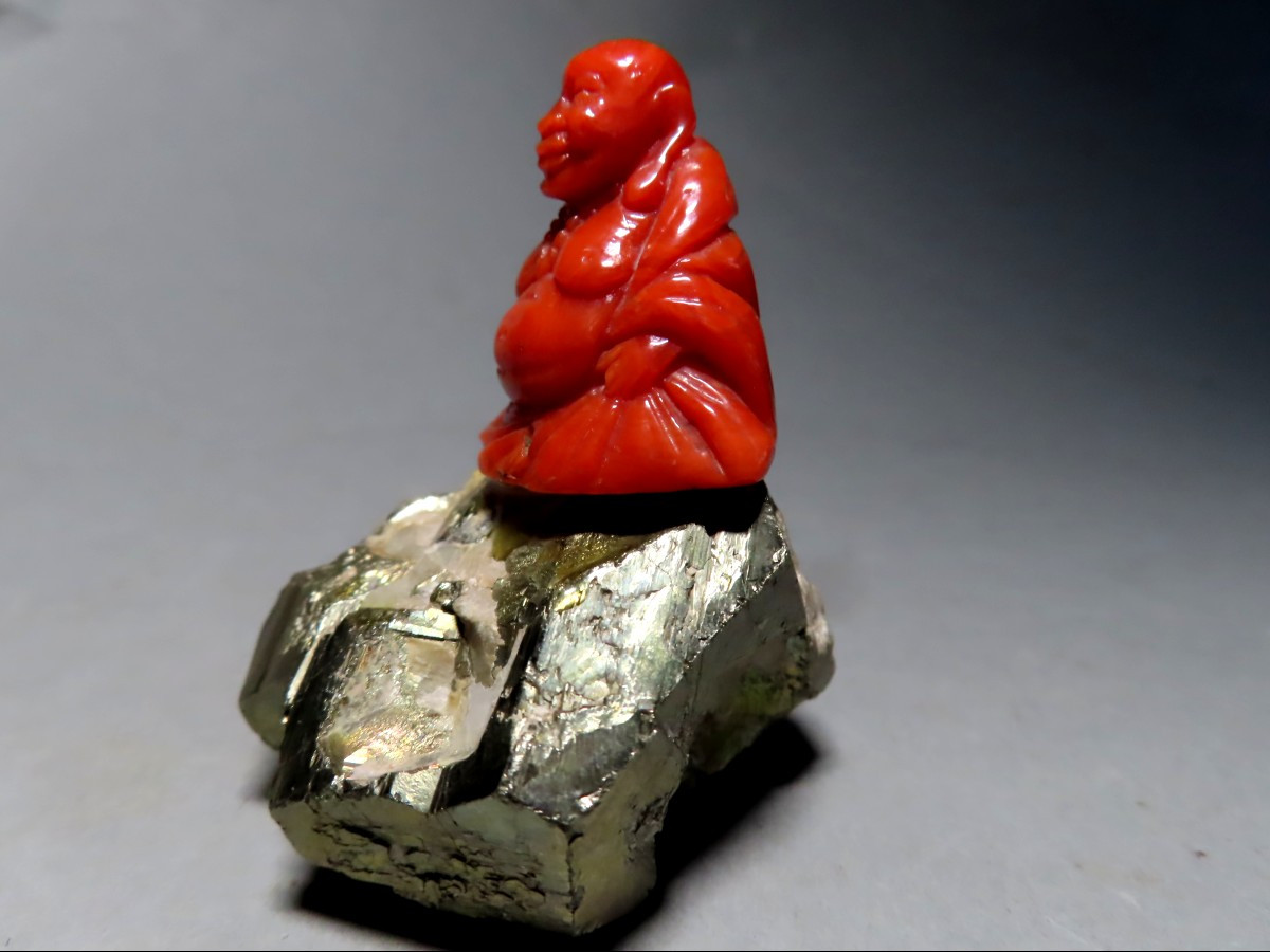 Red Coral Buddha. China, 1920-30-photo-2