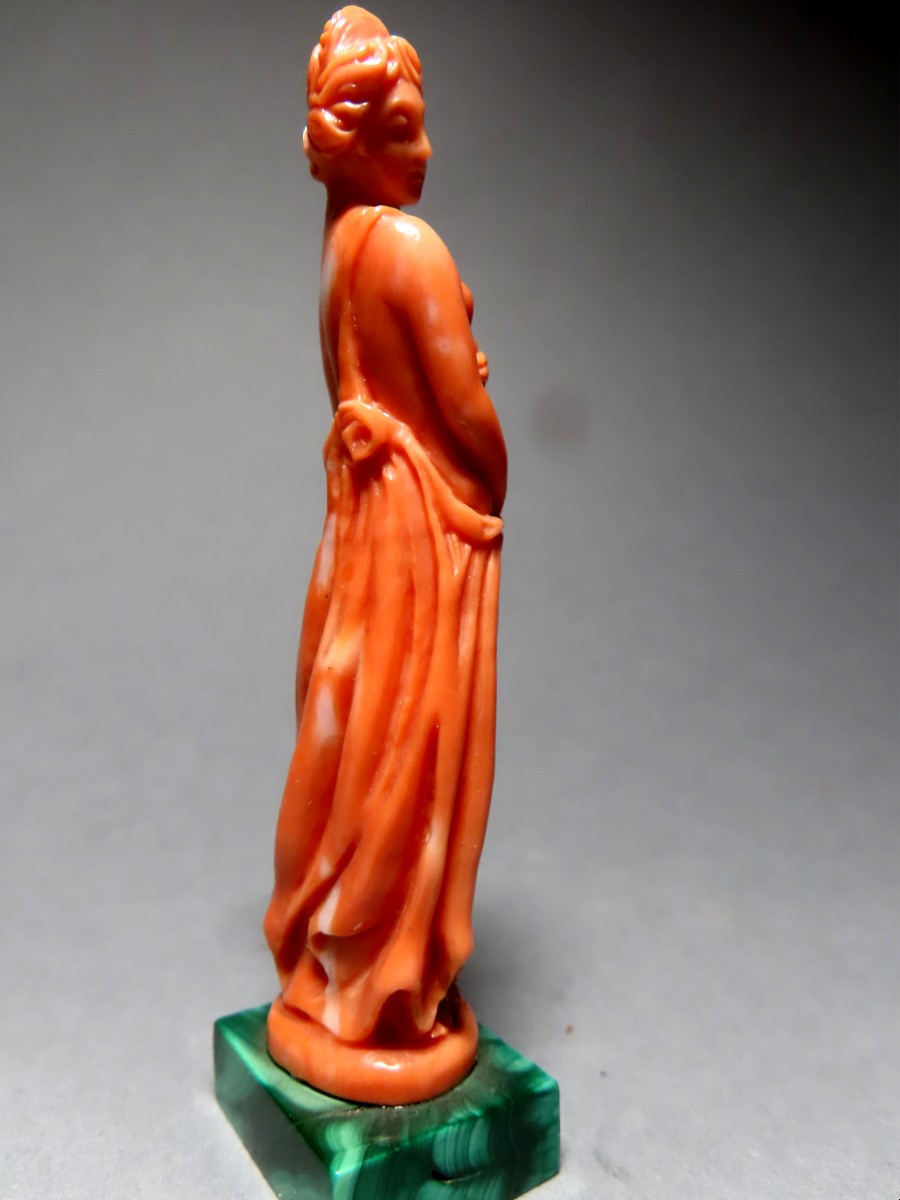 Nymphe dénudée en corail.-photo-1