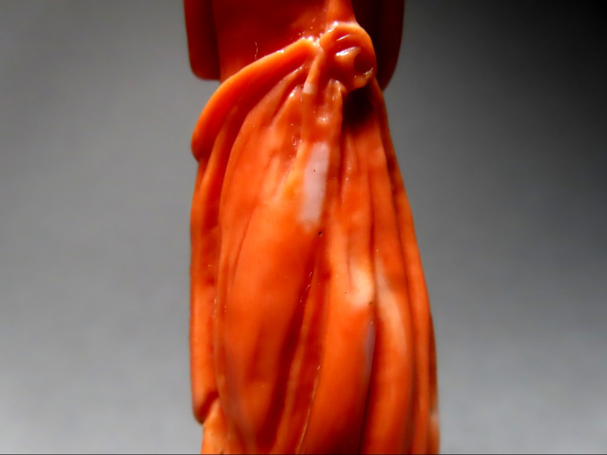 Nymphe dénudée en corail.-photo-6