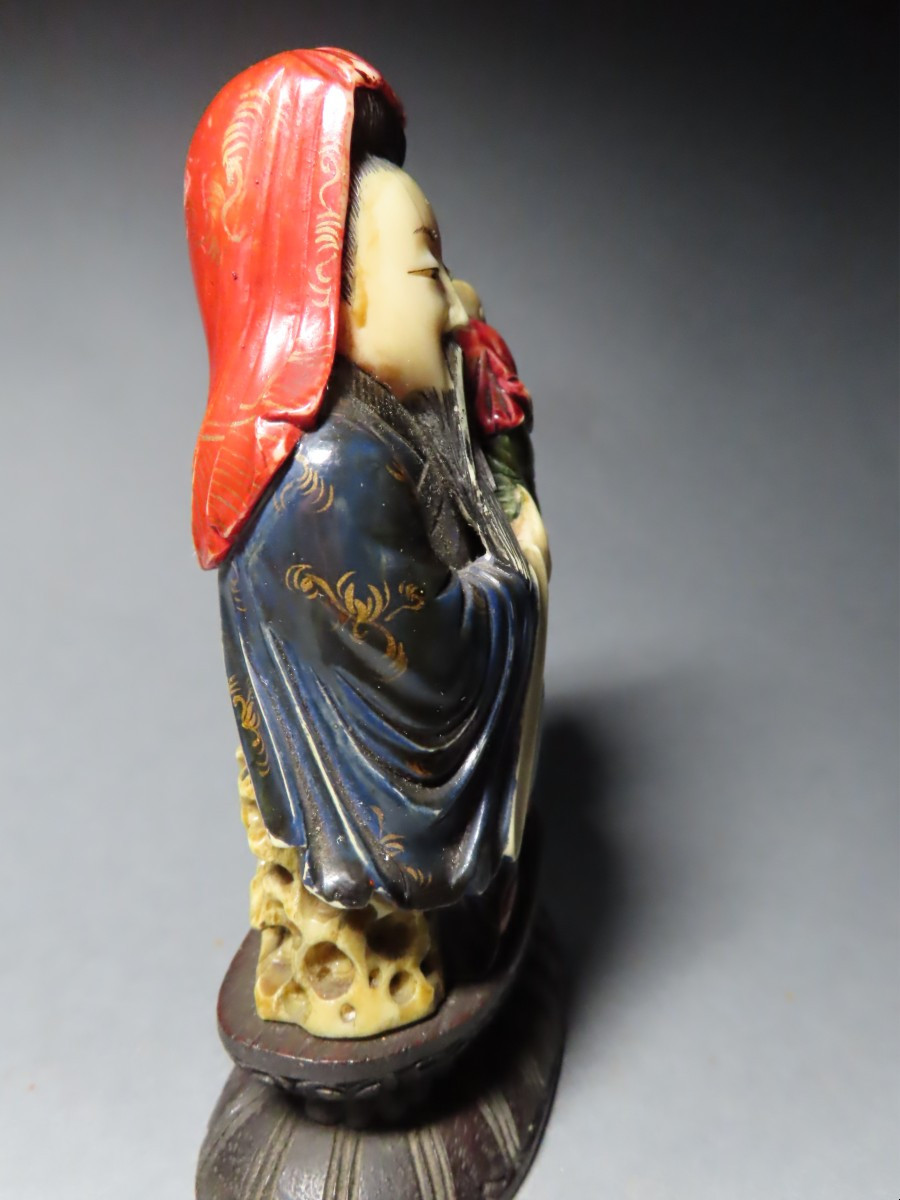 Ivory Okimono. The Dignitary And The Child. China 1920-30.-photo-1