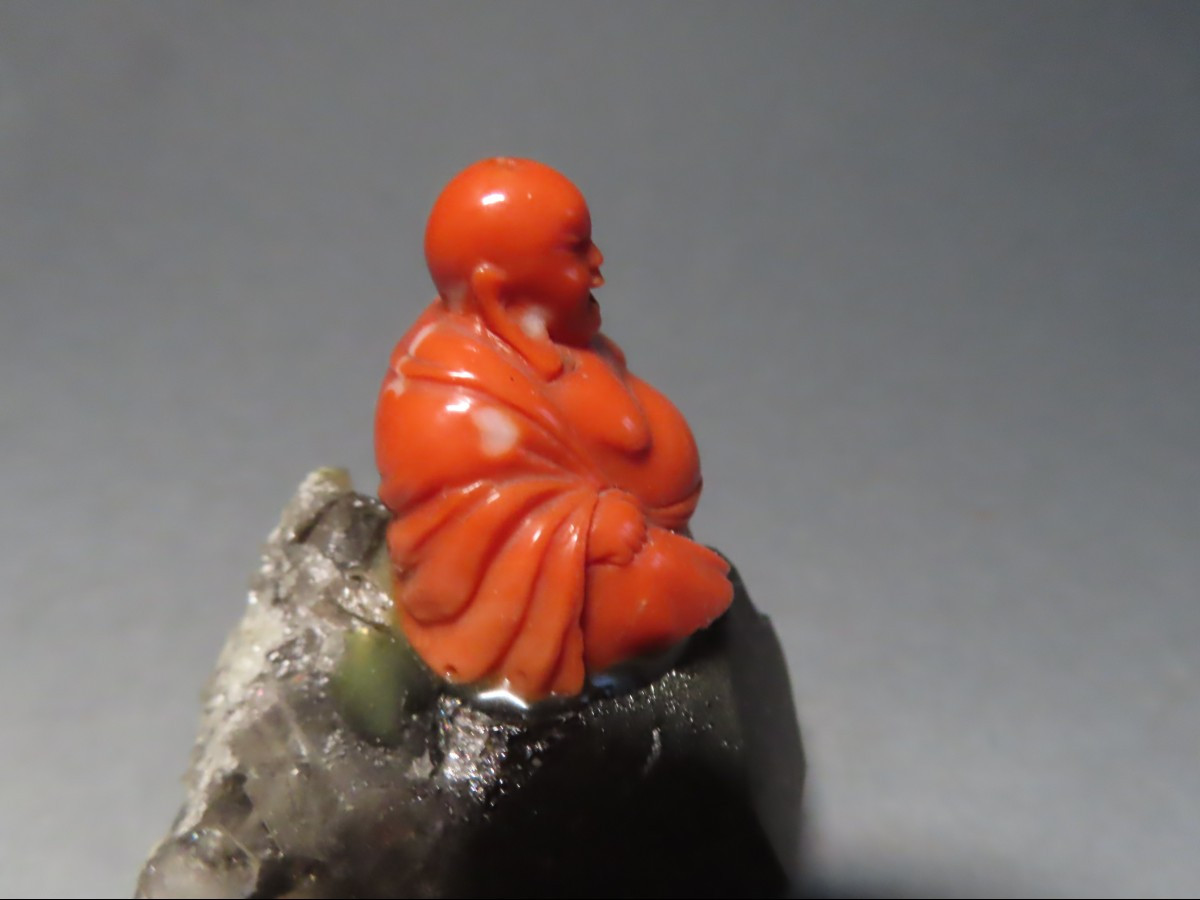 Bouddha en corail rouge. Chine 1920-30-photo-4