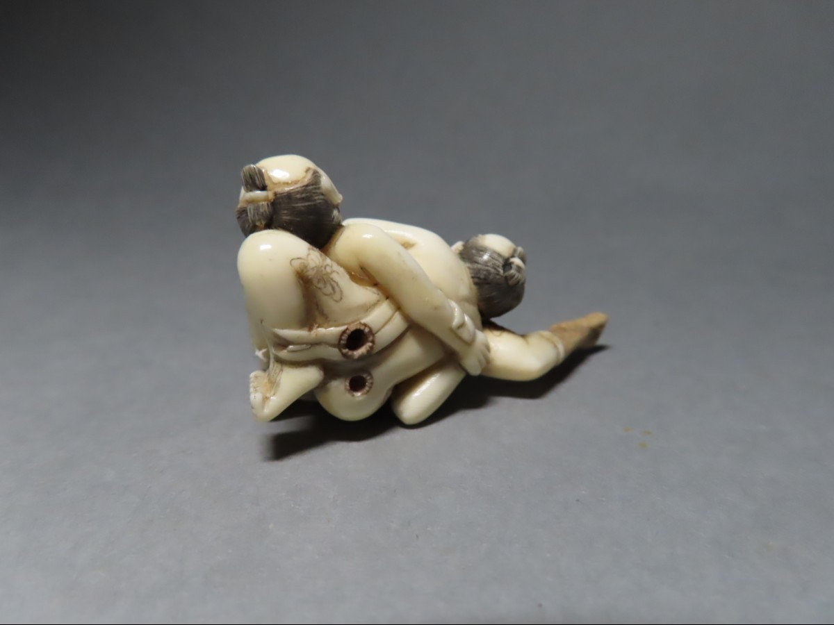 Erotic Ivory Netsuke. Curiosa. Japan, Taisho Period (1912-1928).-photo-3