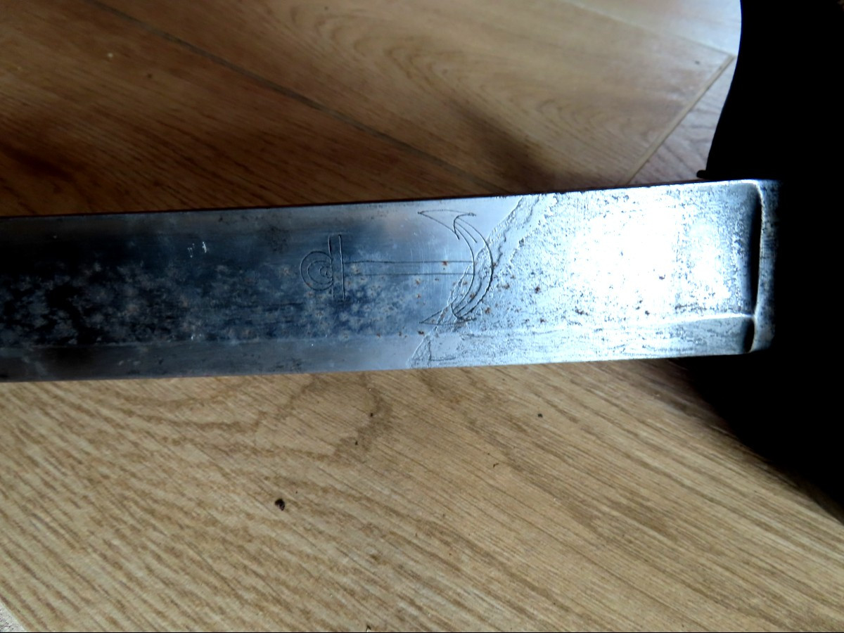 Sabre d'abordage, cuillère à pot, Chatellerault 1849.-photo-2