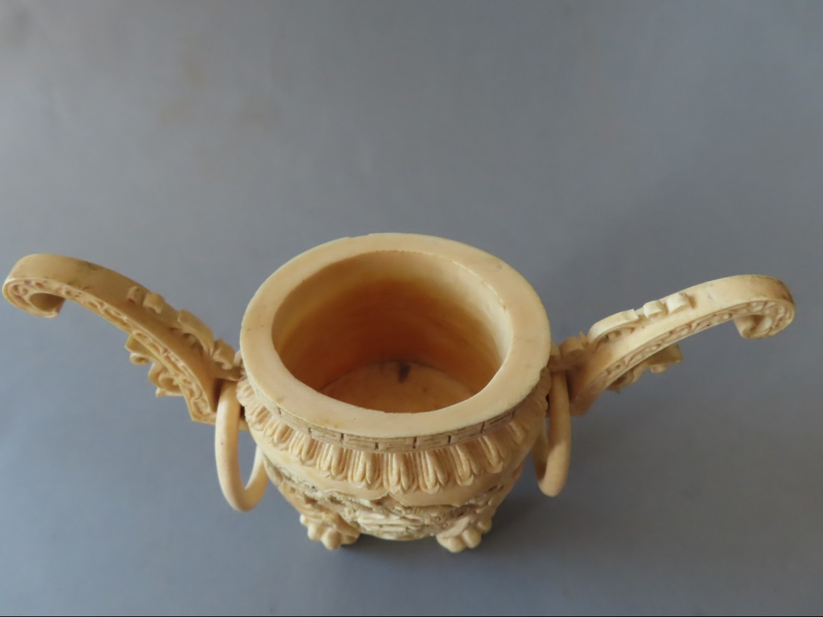 Ivory Perfume Burner. China 1920-30.-photo-3