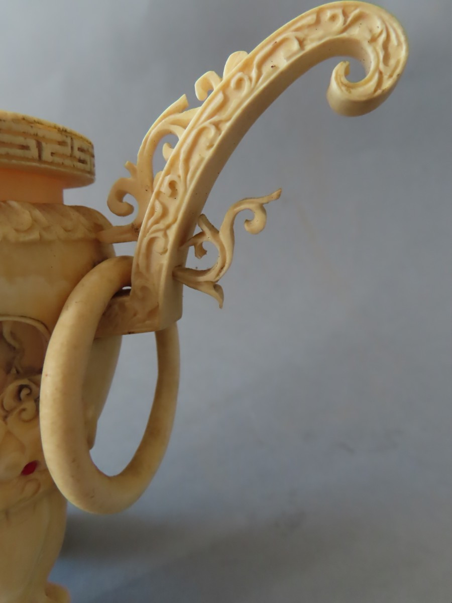 Ivory Perfume Burner. China 1920-30.-photo-4