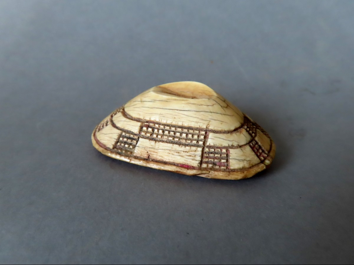 African Ceremonial Button. Early 20th Century