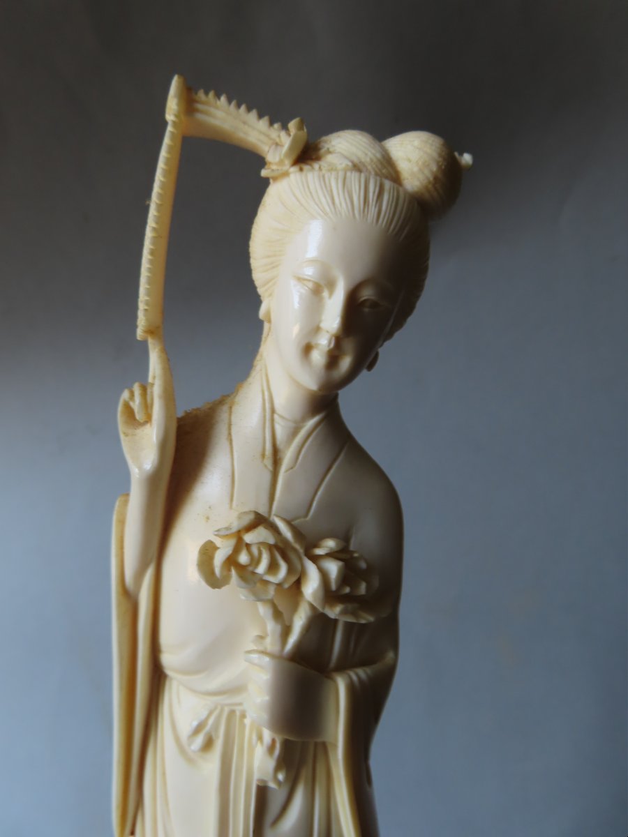 Ivory Okimono. Elegant. China, 1930s–1940s-photo-3
