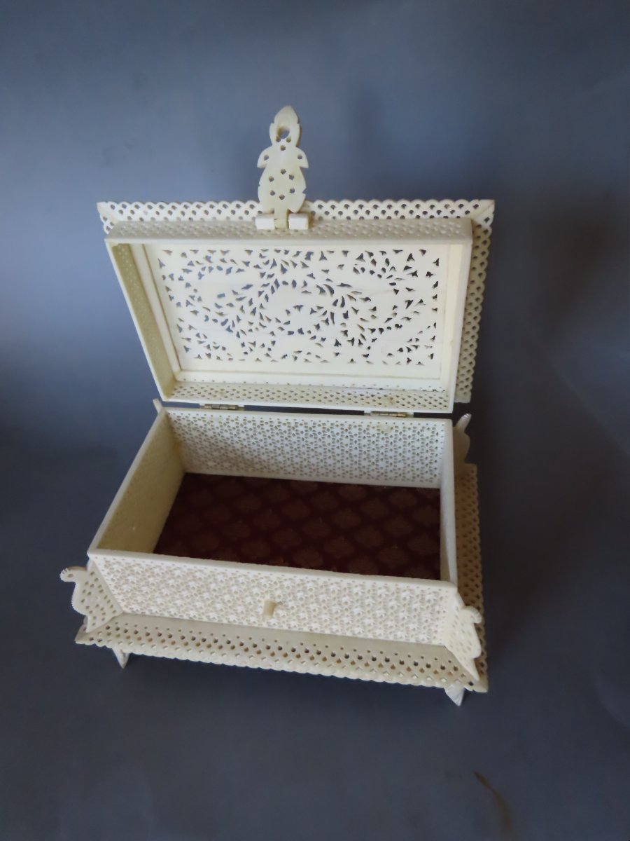 Coffret en os . Inde.-photo-2