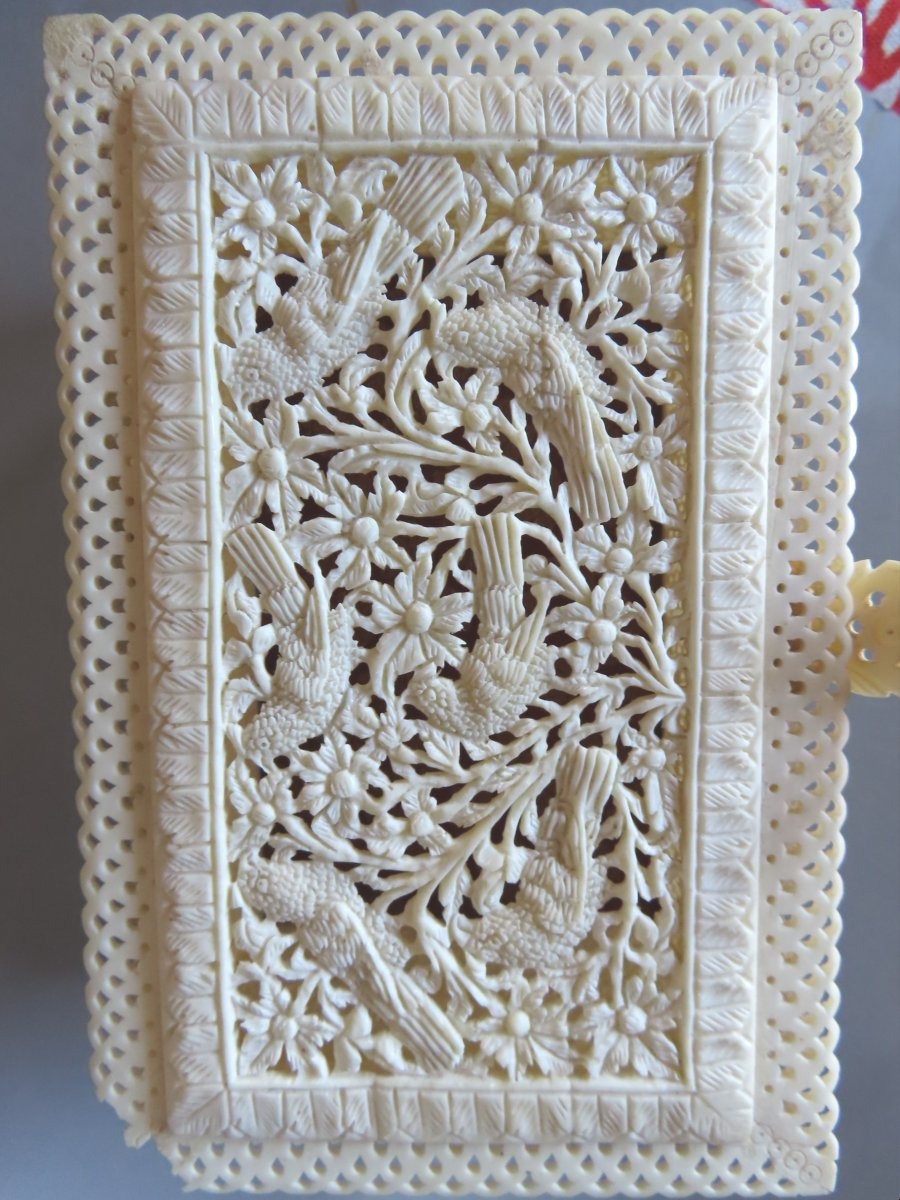 Coffret en os . Inde.-photo-3