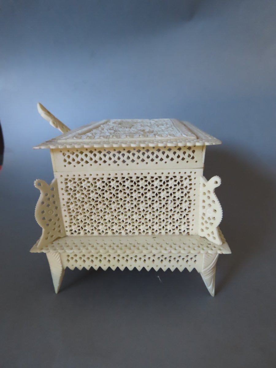 Coffret en os . Inde.-photo-4