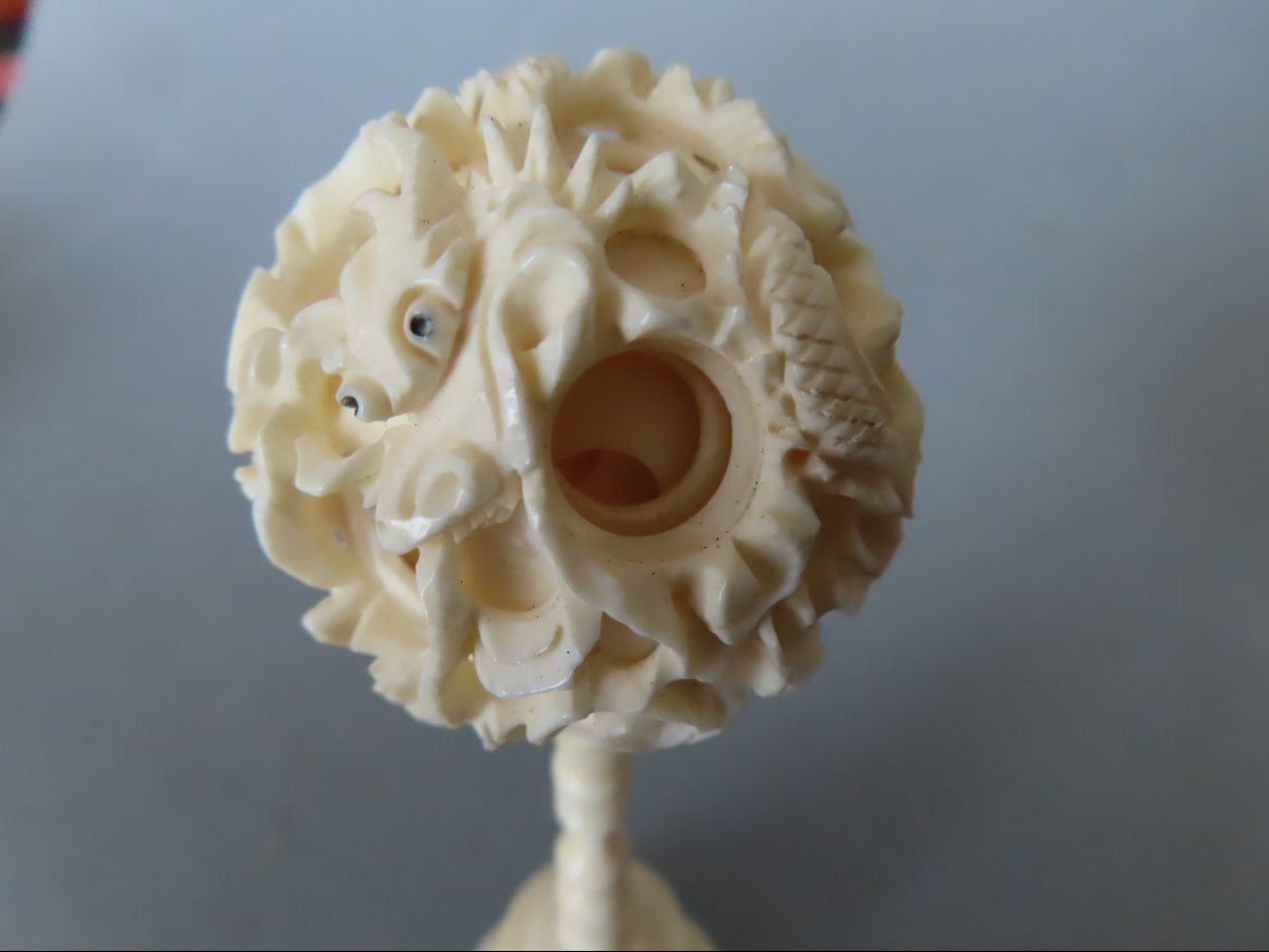 Ivory Canton Ball. China, 1930–40-photo-3