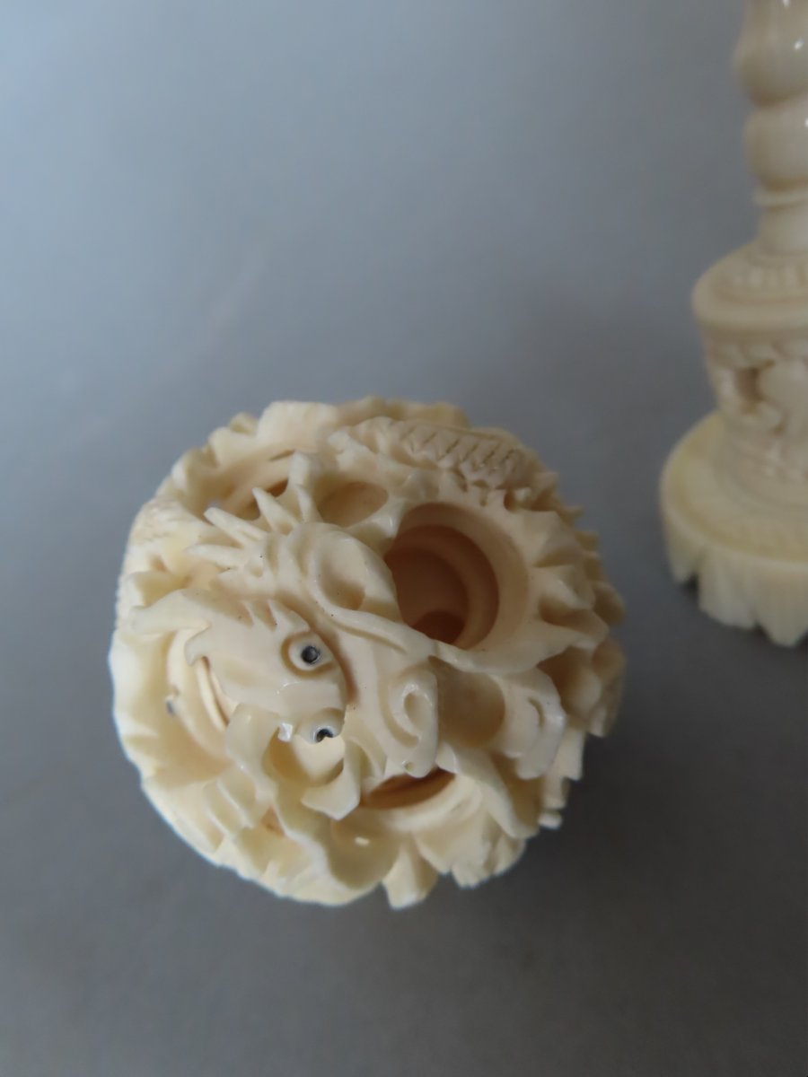 Ivory Canton Ball. China, 1930–40-photo-4