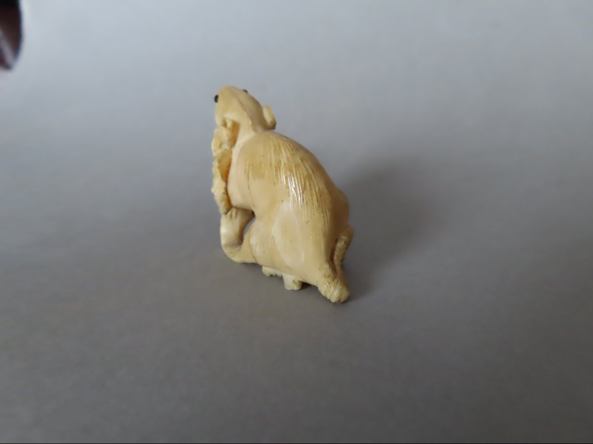 Netsuke au rat. Japon époque Meiji (1868-1912 )-photo-4