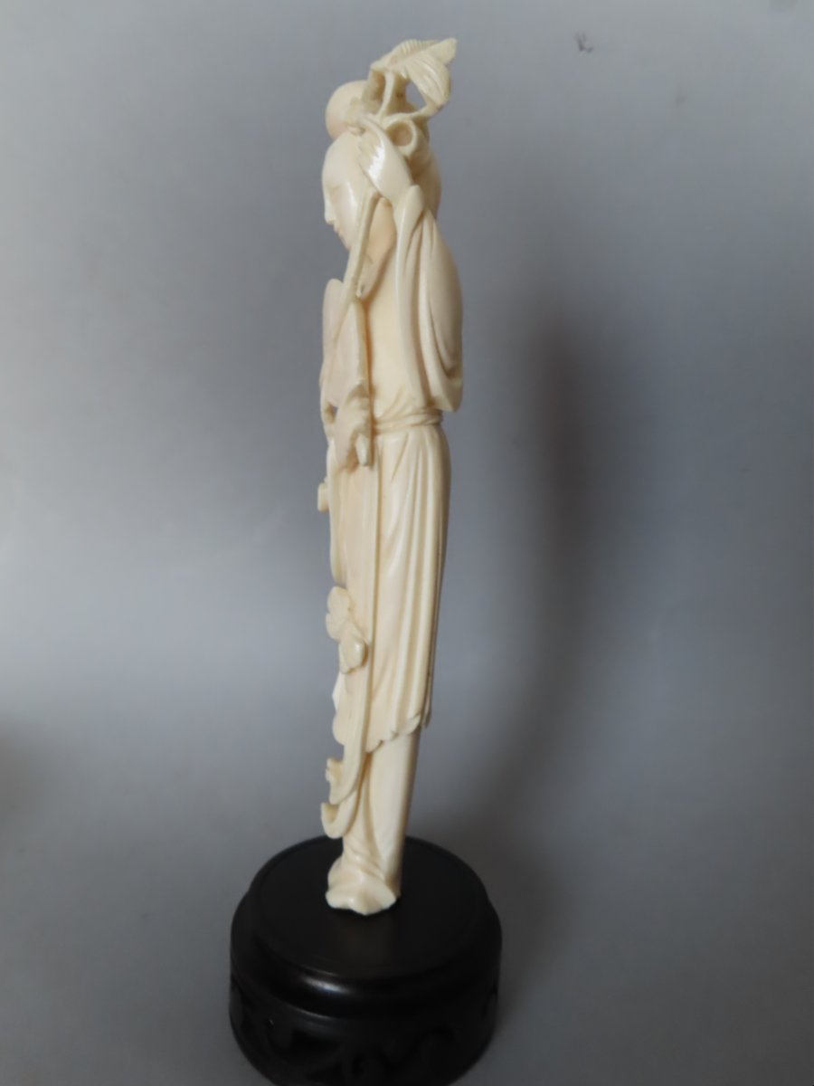 Ivory Okimono. Guanyin With Butterflies. China, 1930–40-photo-2