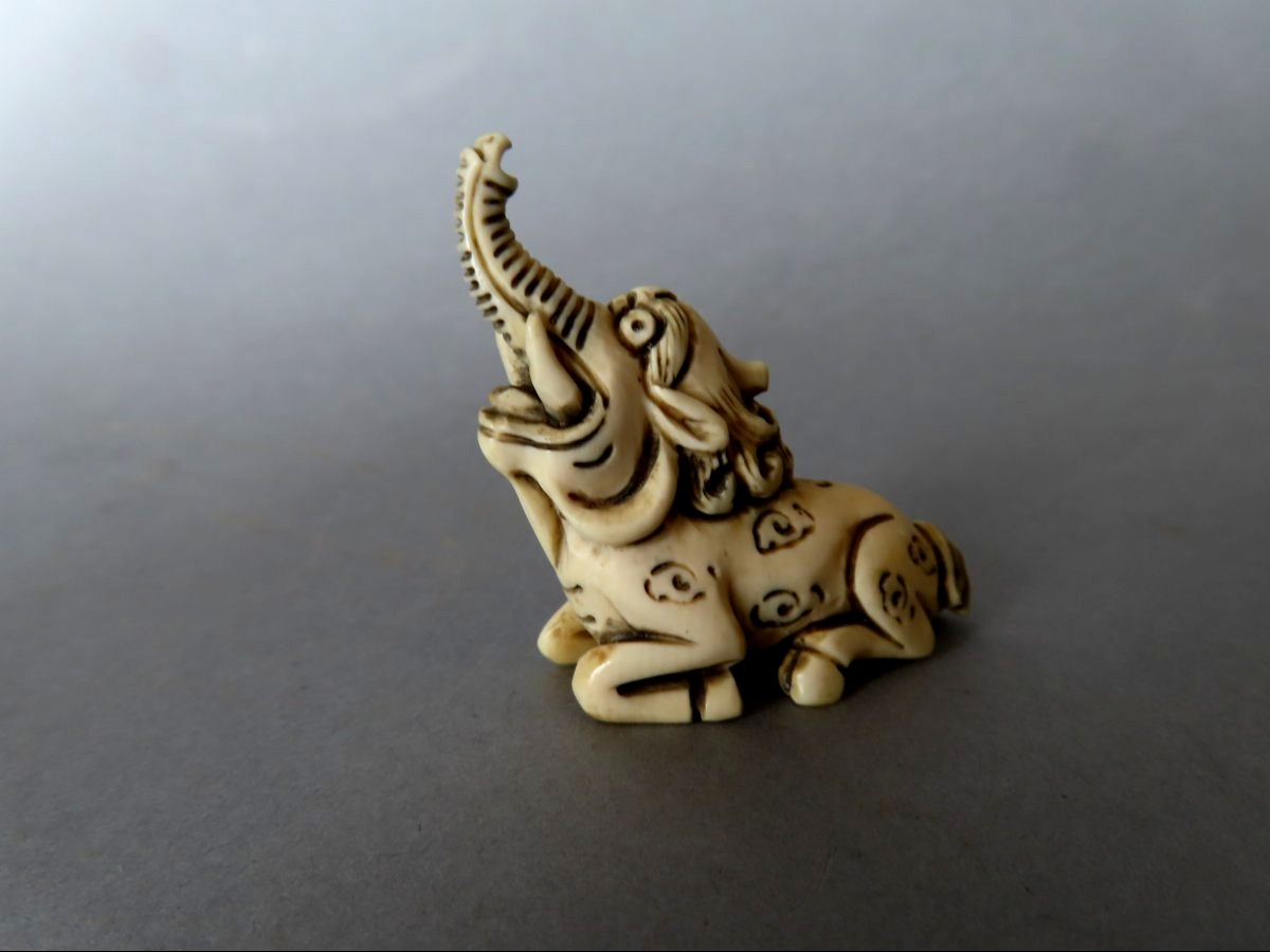 Ivory Netsuke. Baku. Meiji Period, Japan (1868–1912)