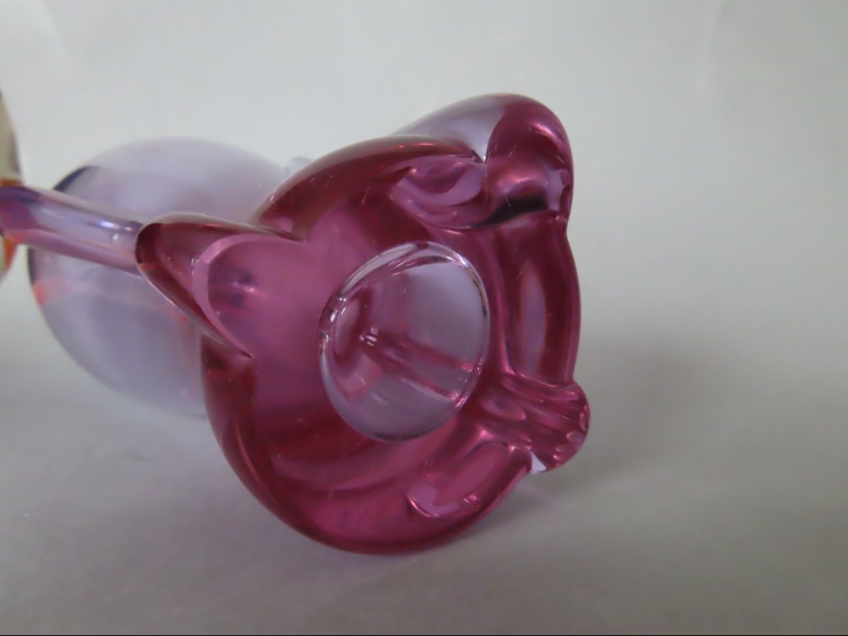 Vase.  Miloslav Klinger (1922-1999 ). Verrerie de Zelezny Brod. Tchekoslovaquie.-photo-4