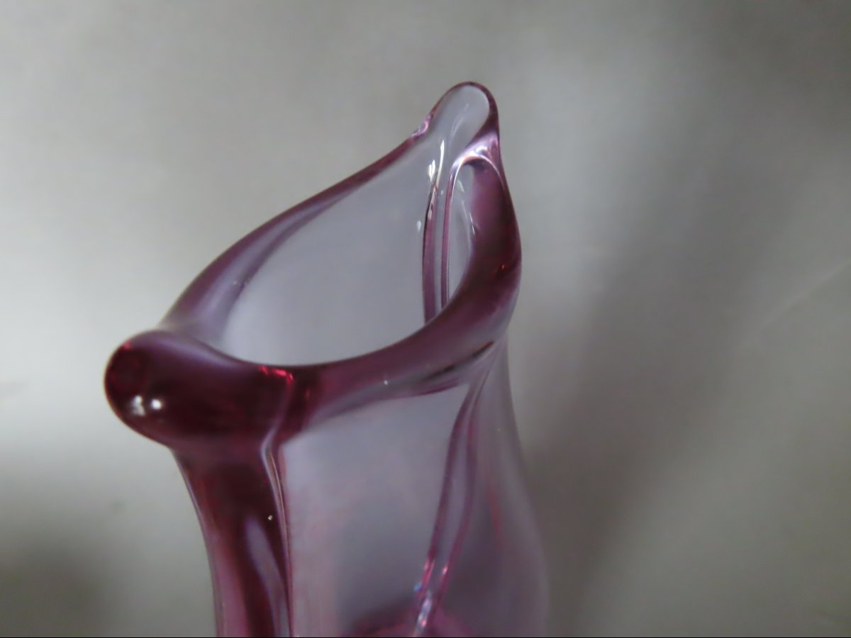 Vase.  Miloslav Klinger (1922-1999 ). Verrerie de Zelezny Brod. Tchekoslovaquie.-photo-1