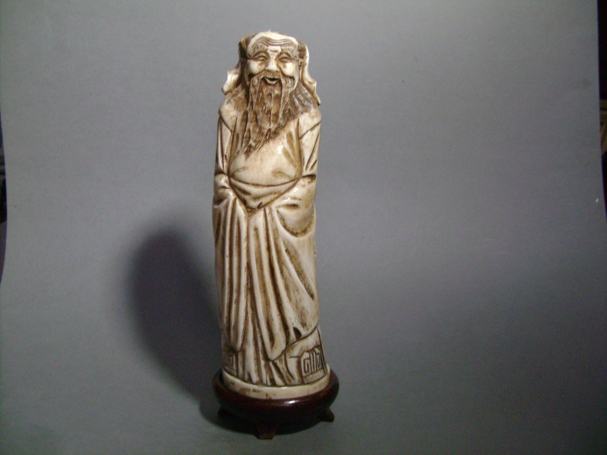 China, XXth, Old Sage In Ivory
