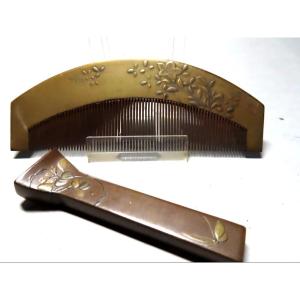 Kushi.  .Peigne et épingle . Epoque Meiji (1868-1912 )