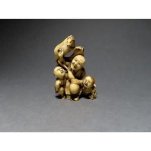 Ivory Netsuke. The Little Horse. Japan, Meiji Period (1868-1912).