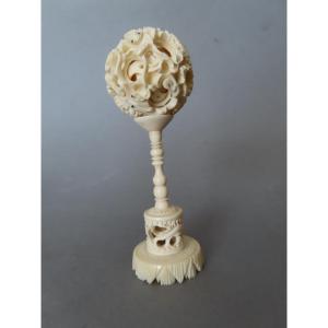 Ivory Canton Ball. China, 1930–40