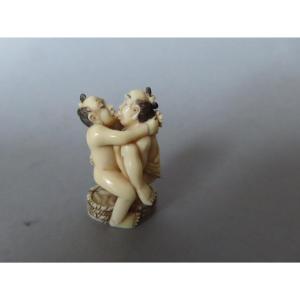Erotic Ivory Netsuke. Curiosa, Japan, Taisho Period (1912–1928)