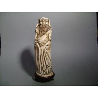 China, XXth, Old Sage In Ivory