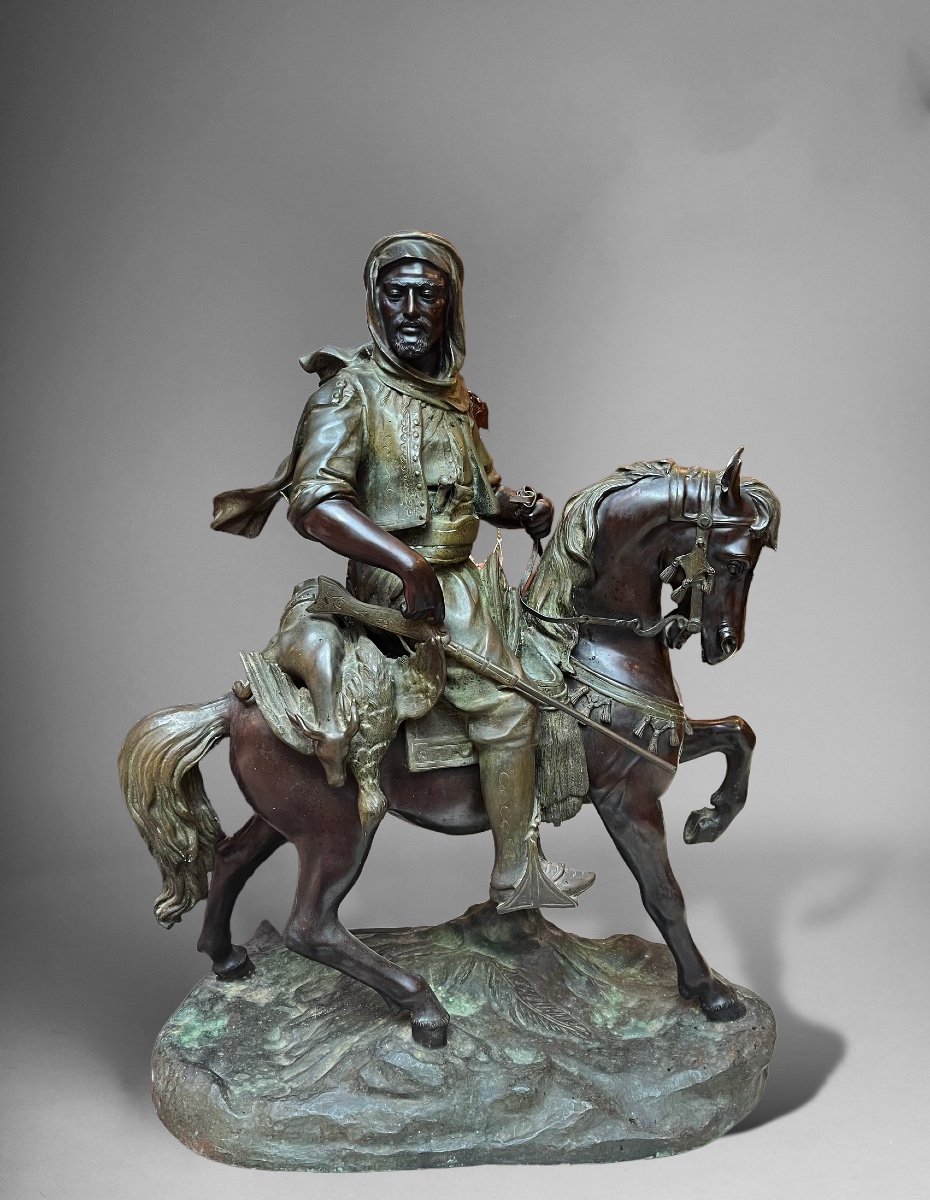 Arab Hunter Bronze Sculpture