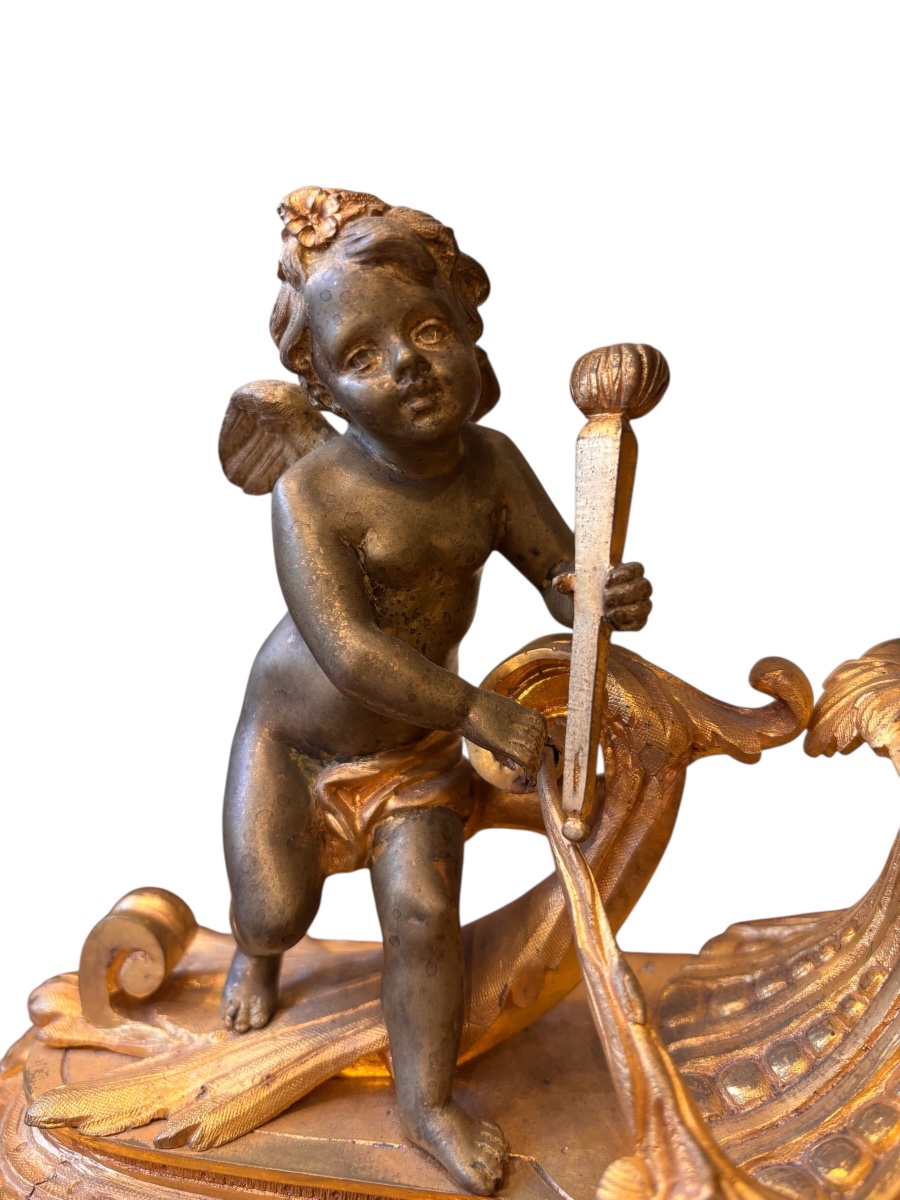 A Blue Porcelain And Gilt Bronze Clock, In The Style Of Sèvres, 19th Century-photo-4