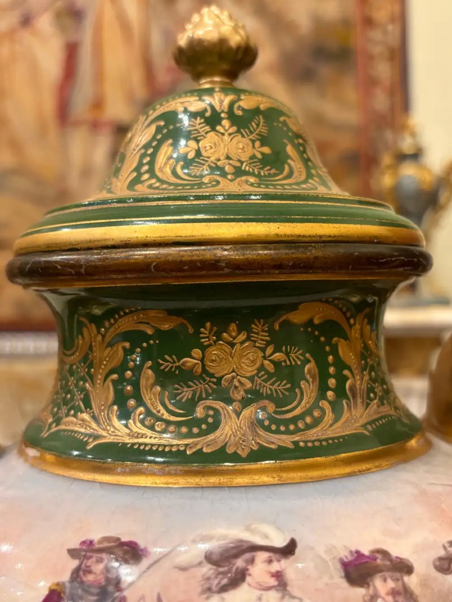 Sèvre - H.DESPREZ , Paire de vases en porcelaine , XIXe siècle, 42 cm -photo-5
