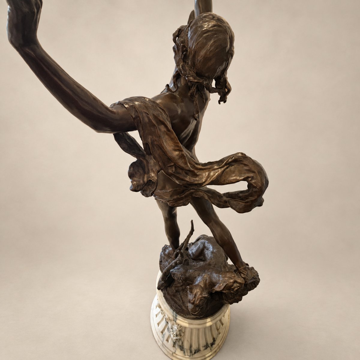 La Douleur d’Orphée – Important bronze de Raoul Verlet-photo-2