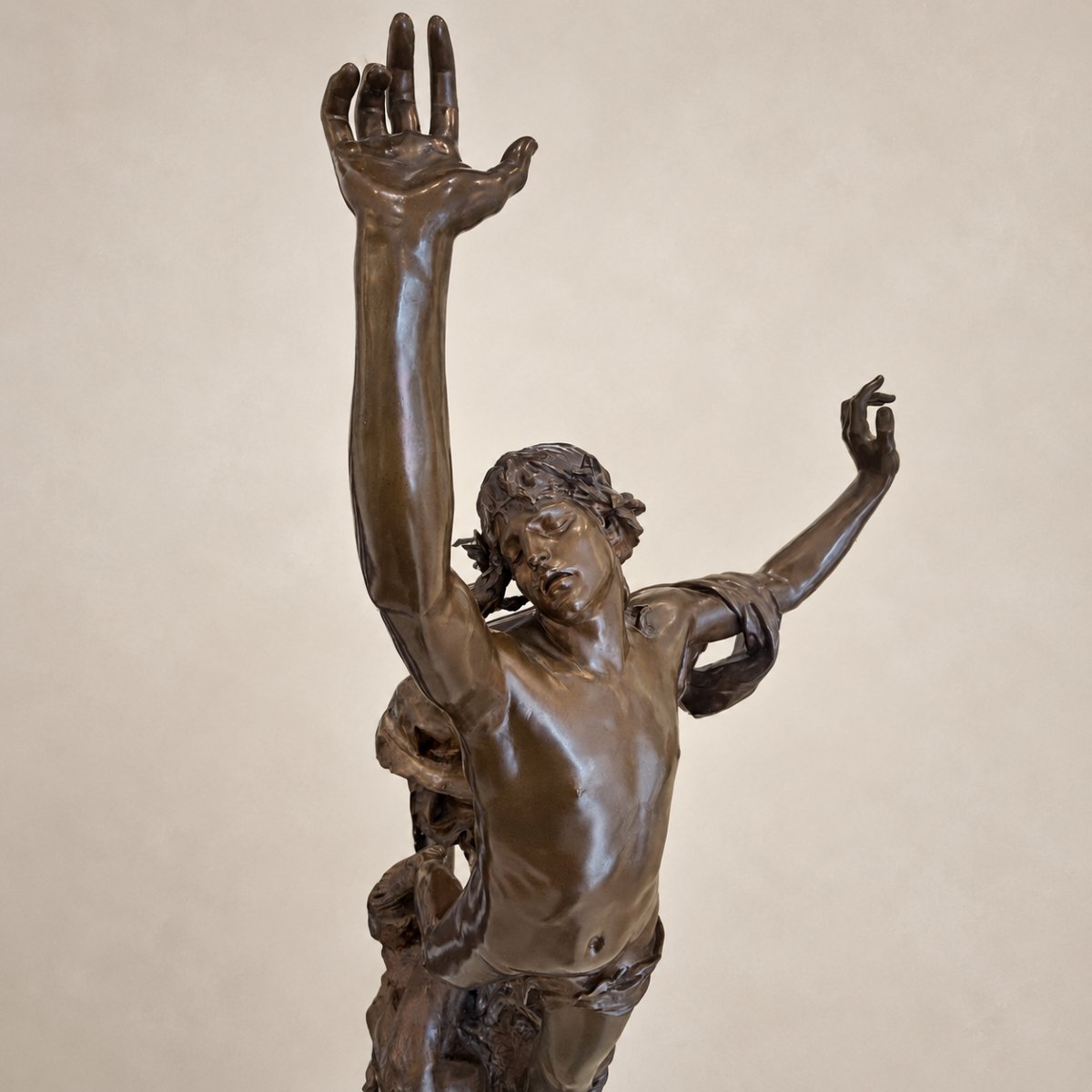 La Douleur d’Orphée – Important bronze de Raoul Verlet-photo-3