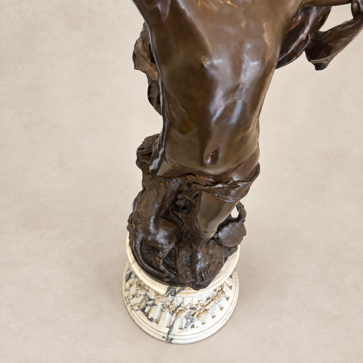 La Douleur d’Orphée – Important bronze de Raoul Verlet-photo-2