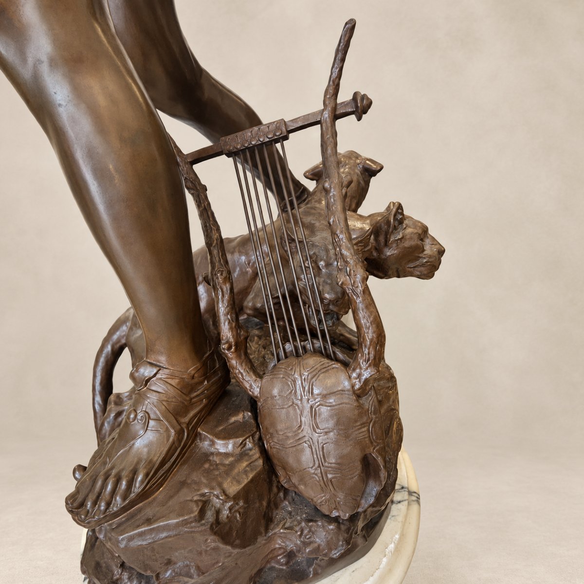 La Douleur d’Orphée – Important bronze de Raoul Verlet-photo-4