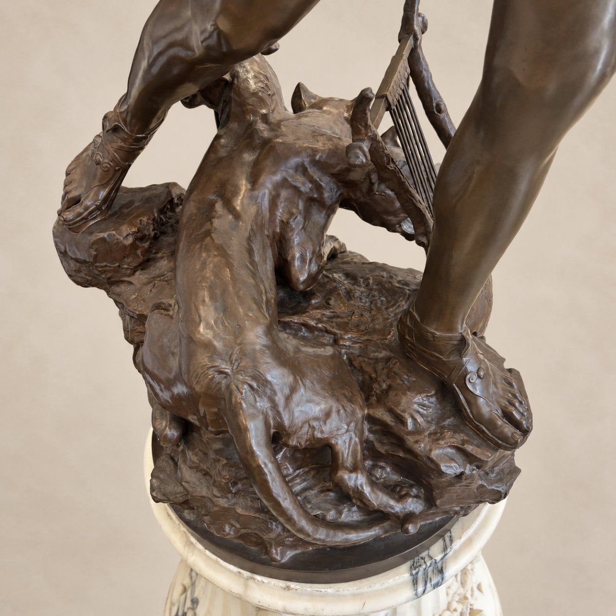 La Douleur d’Orphée – Important bronze de Raoul Verlet-photo-6