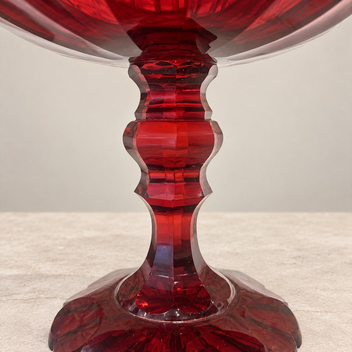 Important Ruby-colored Glass Dessert Service -photo-8