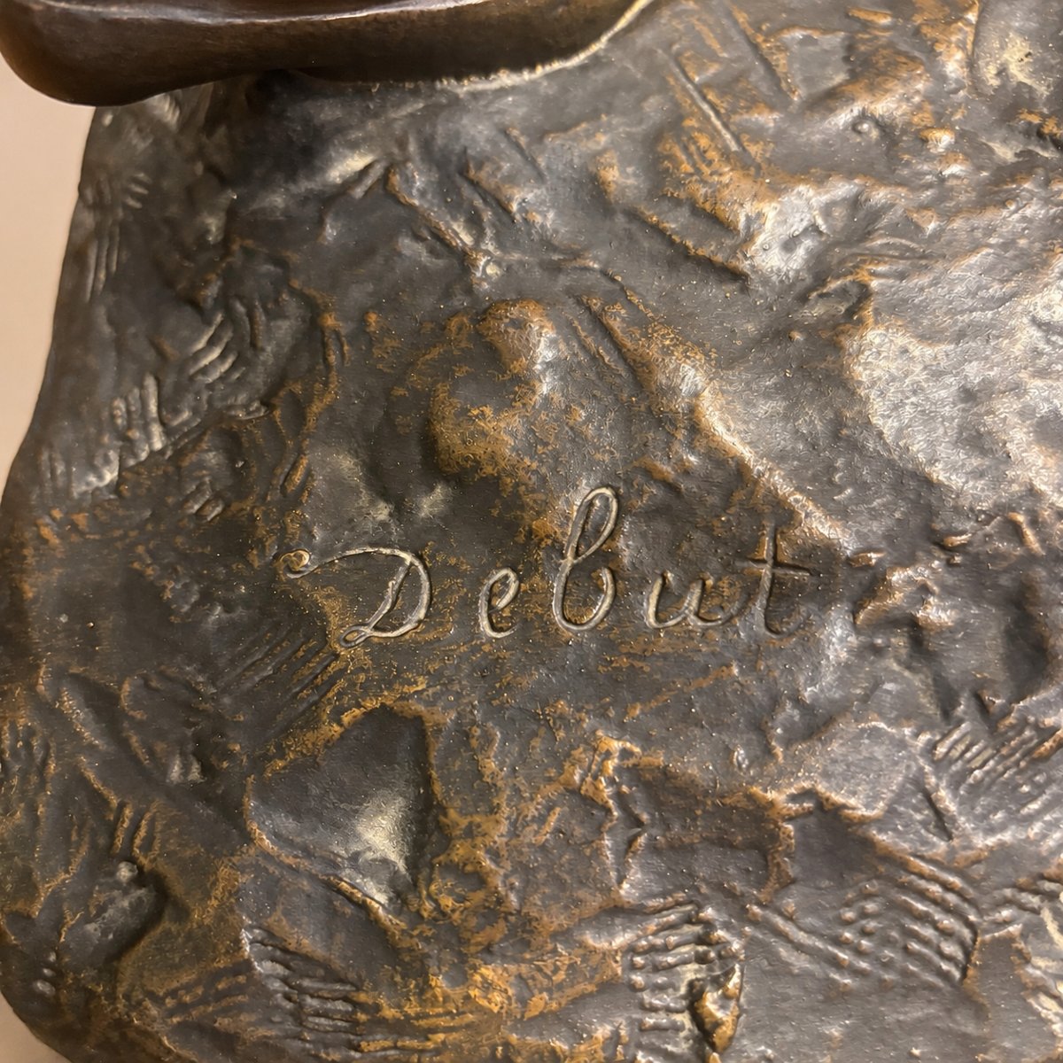 Orientalist Water Carrier, Bronze Sculpture By Debut-photo-4