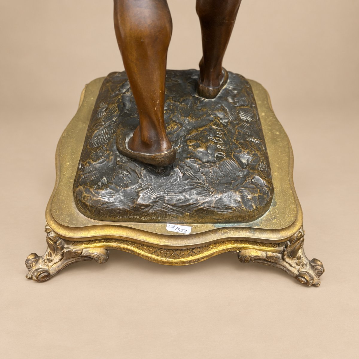 Orientalist Water Carrier, Bronze Sculpture By Debut-photo-5