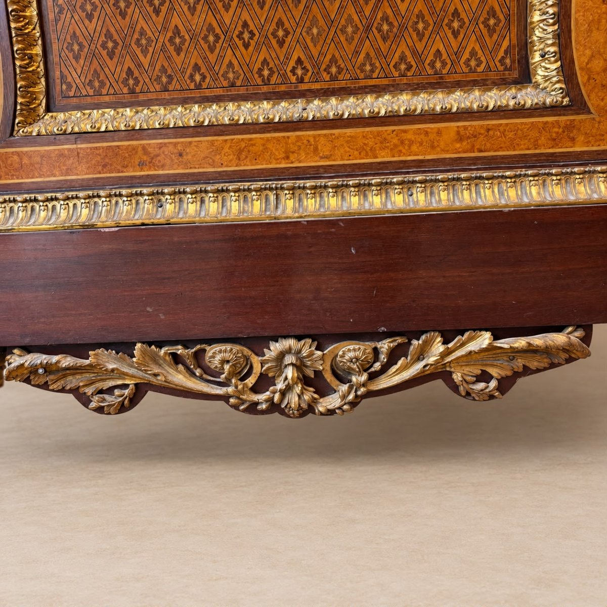 Marquetry Sideboard With Neoclassical Decoration, Napoleon III Style-photo-4